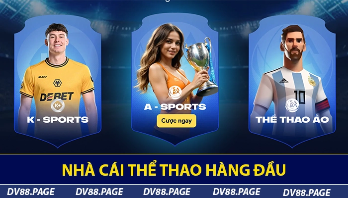 DV88 là nhà cái thể thao hàng đầu